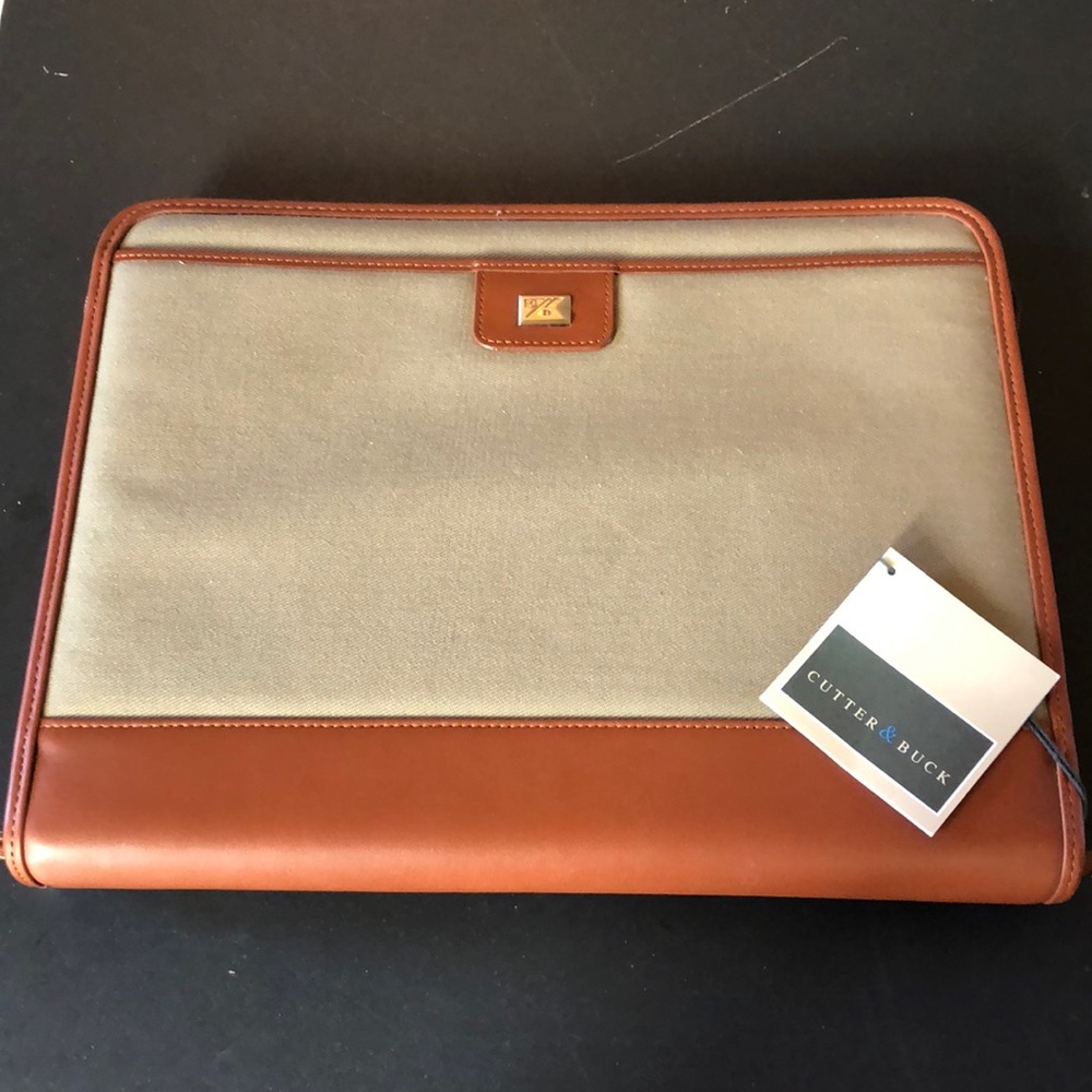 brand new VTG CUTTER & BUCK BROWN AMERICAN CLASSIC COLLECTION briefcase